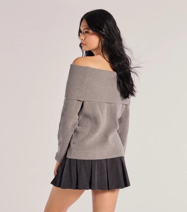 Cozy Factor Ribbed Knit Off-The-Shoulder Sweater - Image 3