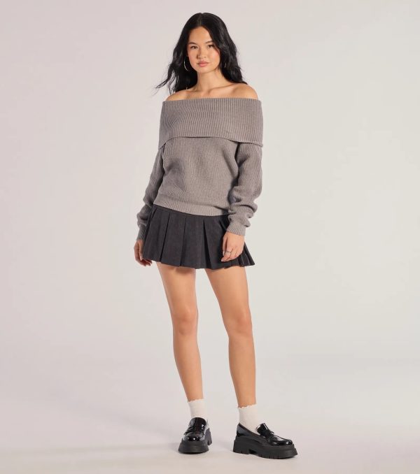 Cozy Factor Ribbed Knit Off-The-Shoulder Sweater - Image 4
