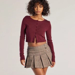Cozy Charm Cropped Knit Cardigan
