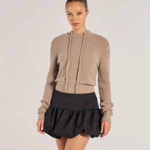 Stay Cozy Ribbed Knit Pullover Hoodie