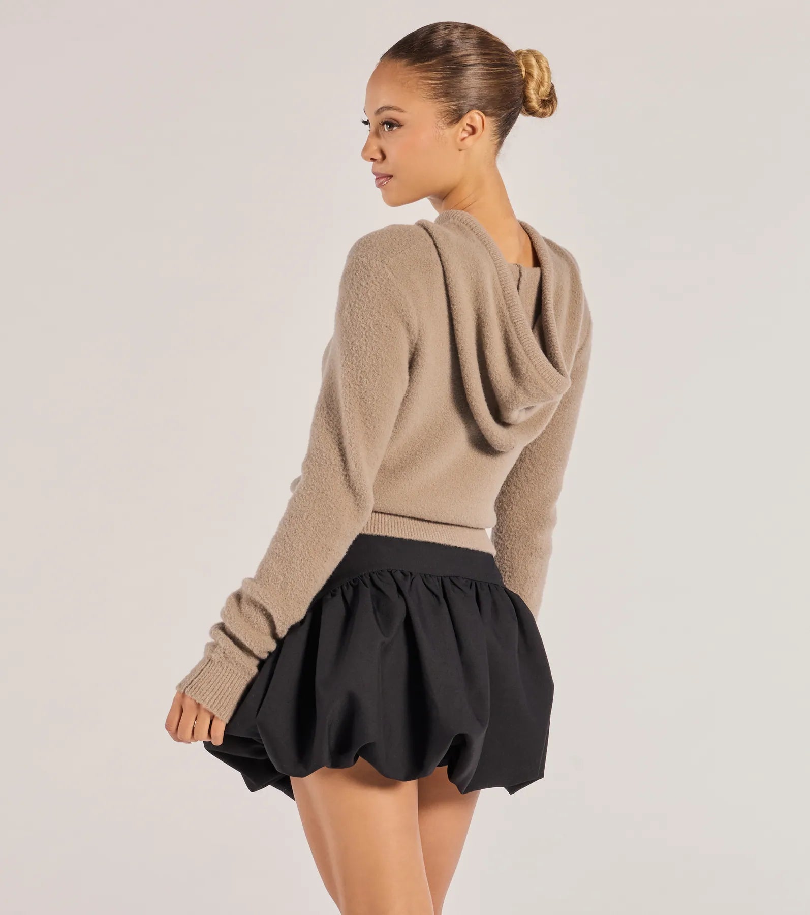 Stay Cozy Ribbed Knit Pullover Hoodie - Image 2