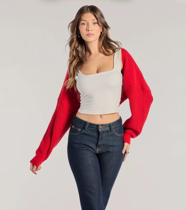 Sweet And Cozy Oversized Knit Sweater Bolero - Image 18