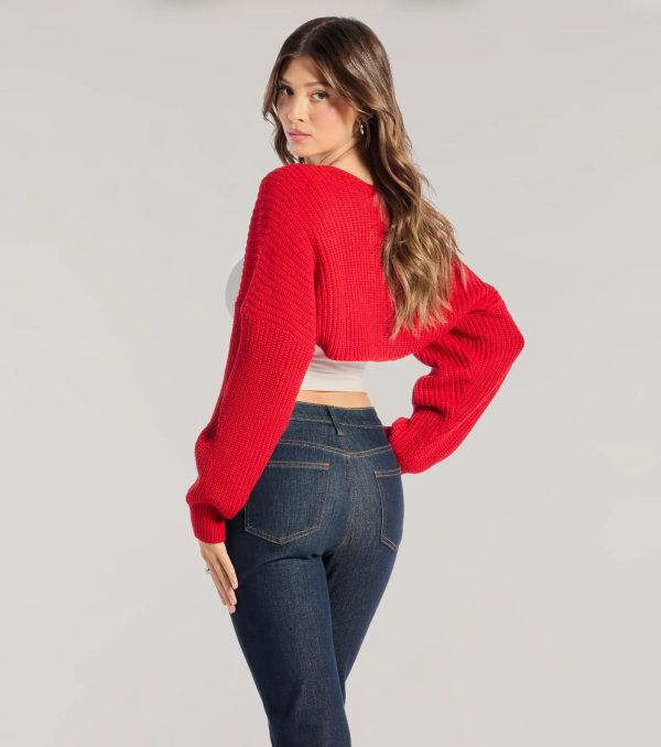 Sweet And Cozy Oversized Knit Sweater Bolero - Image 19