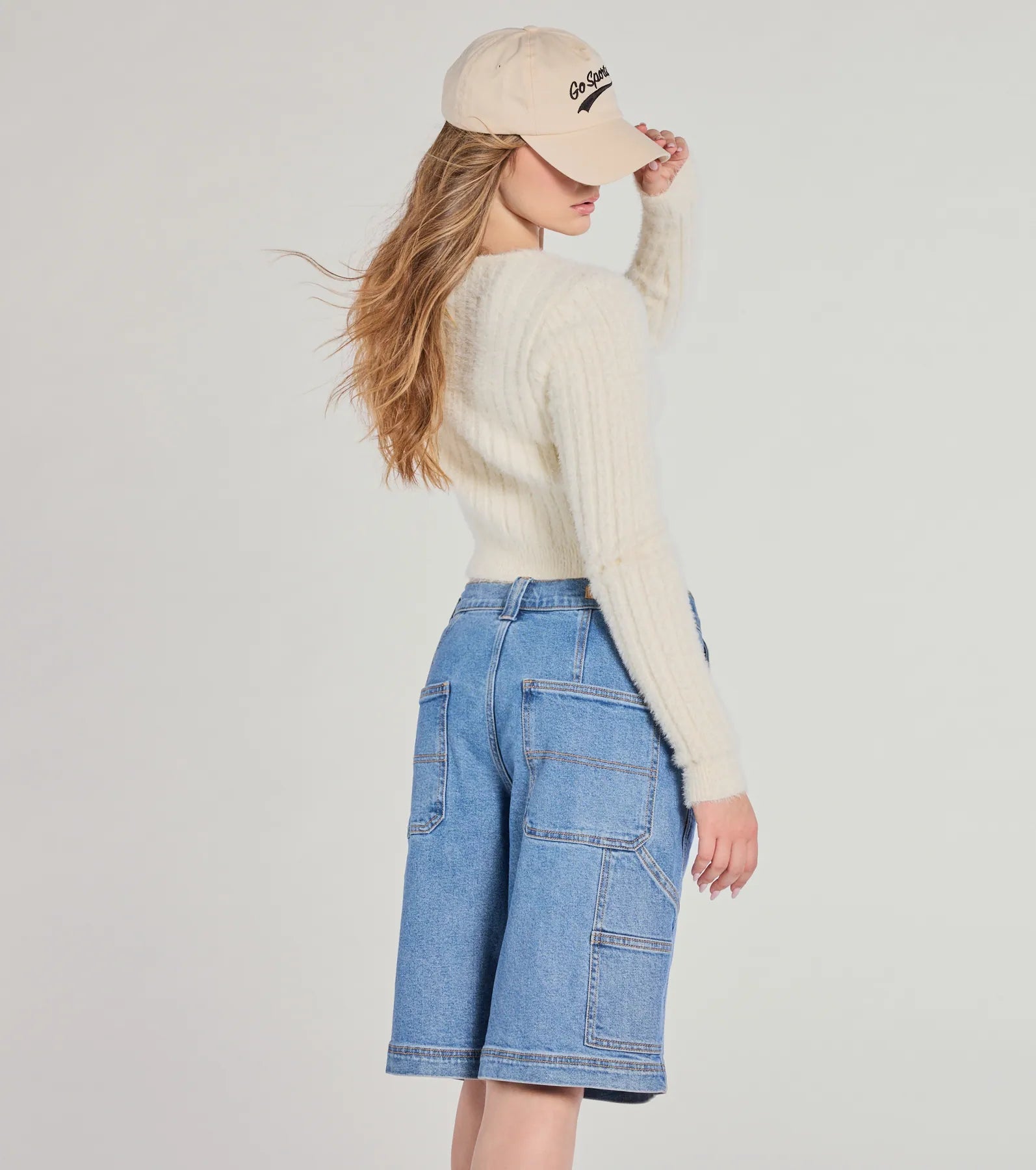 Adorably Cozy Eyelash Knit Button-Down Cardigan - Image 2