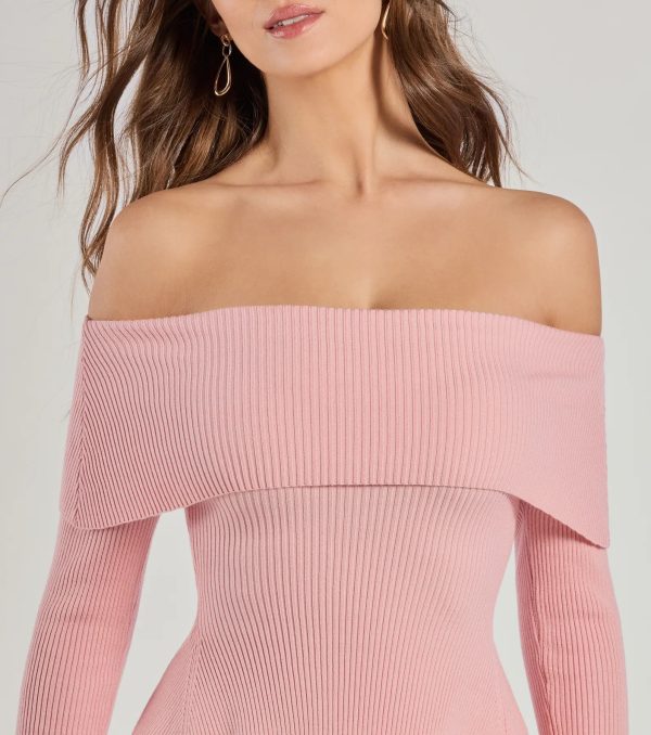 Chic Staple Ribbed Knit Skater Dress - Image 5