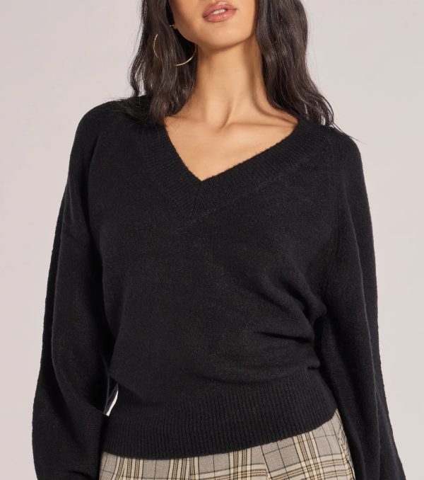 Comfy Chic Knit V-neck Pullover Sweater - Image 4