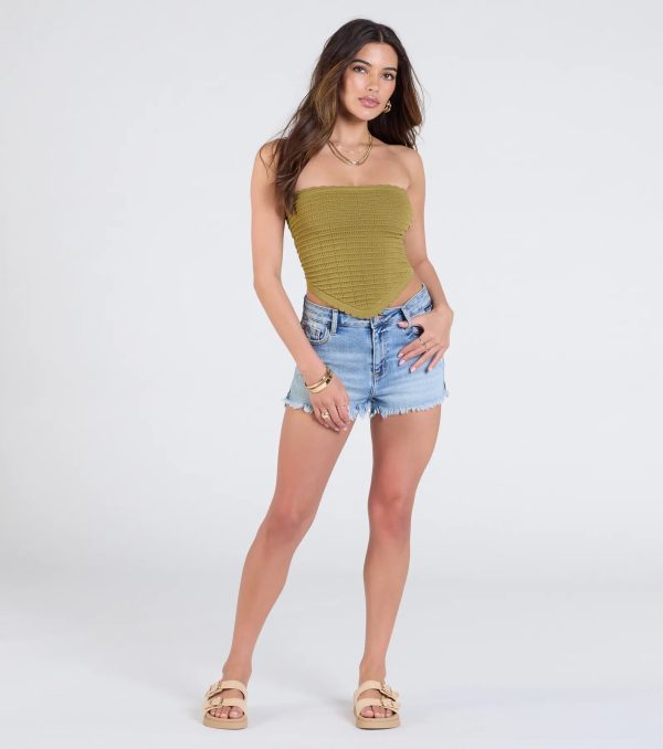 Total Fave Strapless Knit Crop Top - Image 3