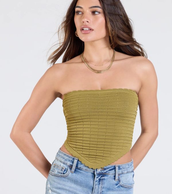 Total Fave Strapless Knit Crop Top - Image 4