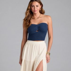 Summer Ready Strapless Knit Tube Top