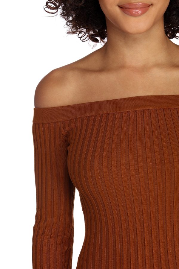 Spiced Up Knit Midi Dress - Image 3