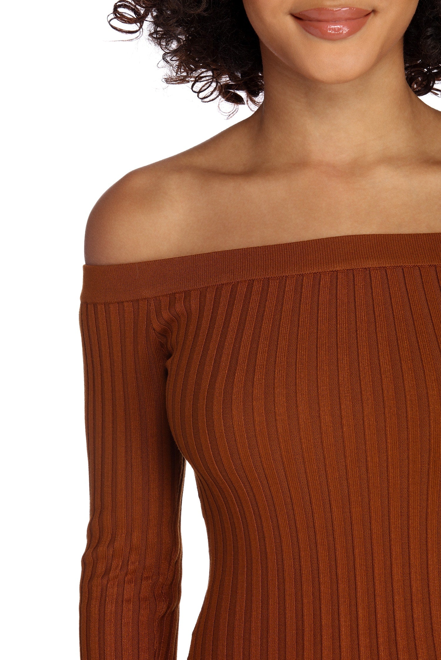 Spiced Up Knit Midi Dress - Image 3