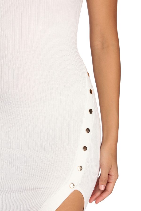Oh Snap Button Midi Dress - Image 4