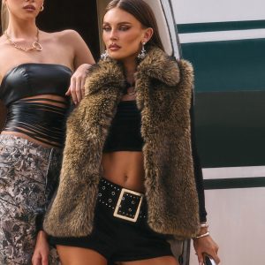 Jet Set Mood Faux Fur Vest