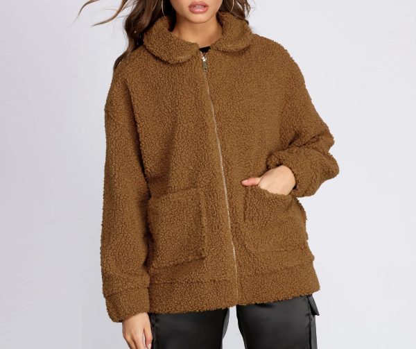 Oversized Teddy Jacket - Image 4