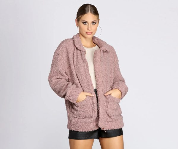 Oversized Teddy Jacket - Image 13