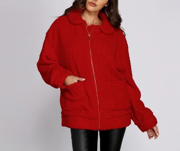 Oversized Teddy Jacket - Image 8