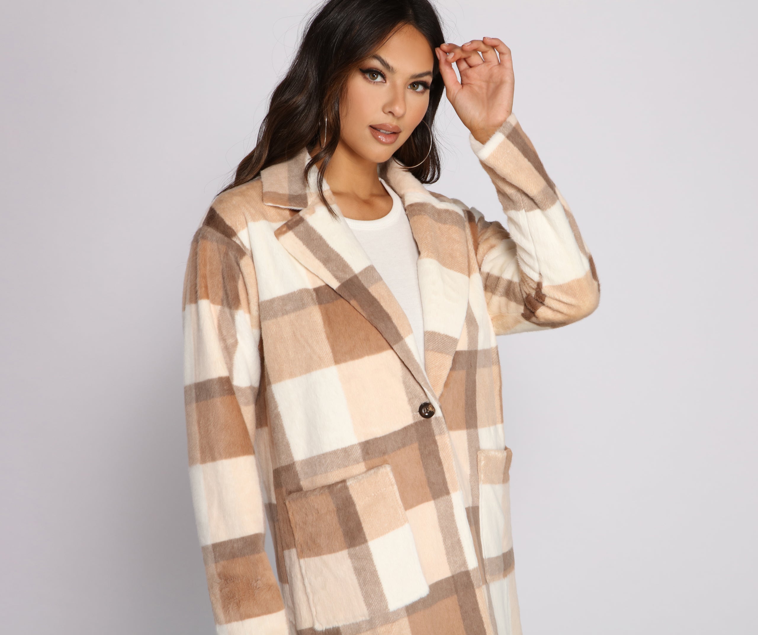 Plaid Perfection Long Coat - Image 3