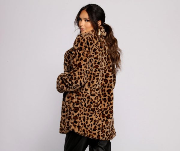 On The Prowl Faux Fur Jacket - Image 2