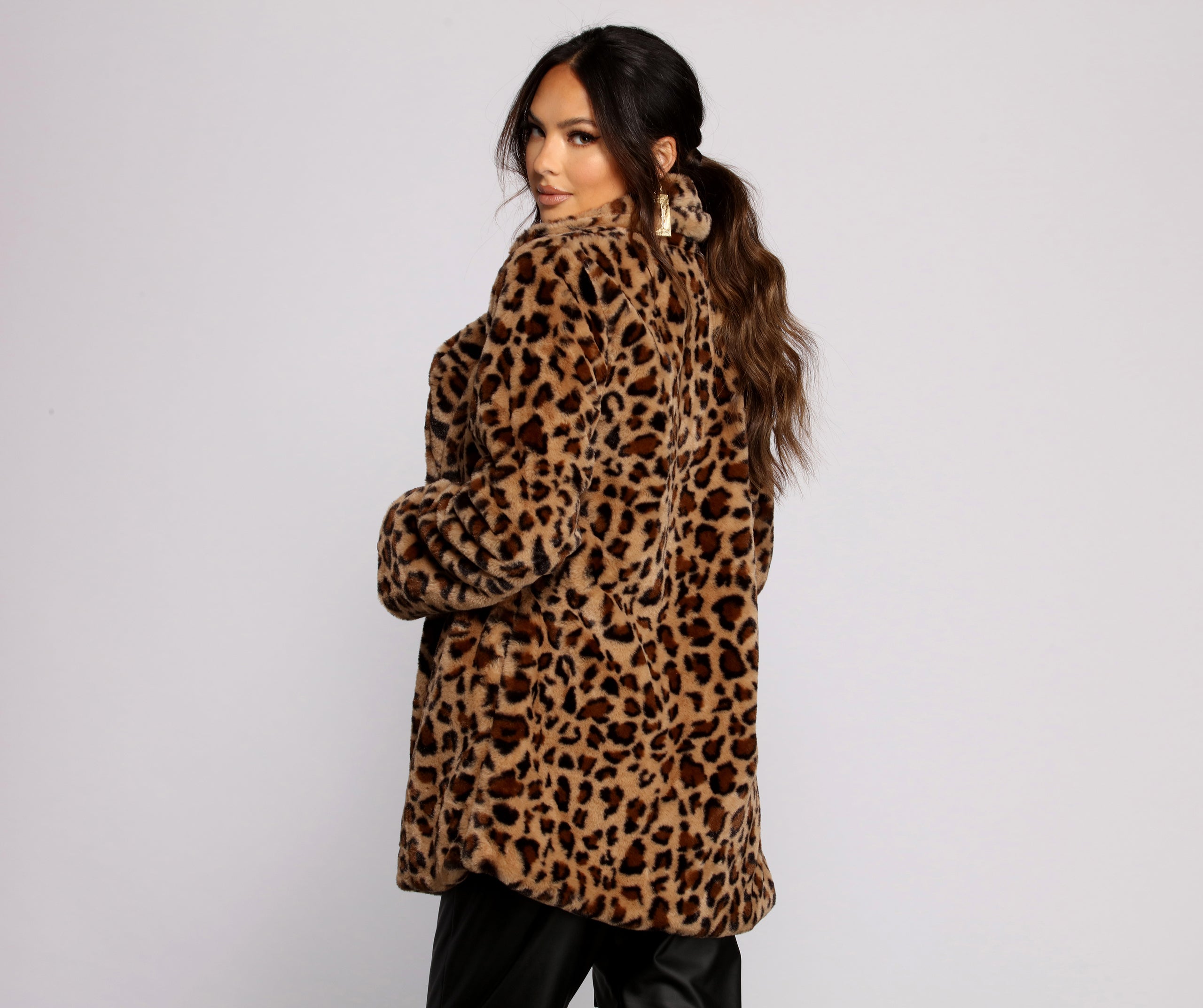 On The Prowl Faux Fur Jacket - Image 2