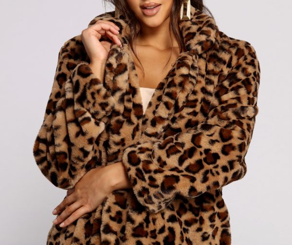 On The Prowl Faux Fur Jacket - Image 3