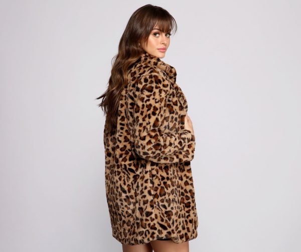 On The Prowl Faux Fur Jacket - Image 5