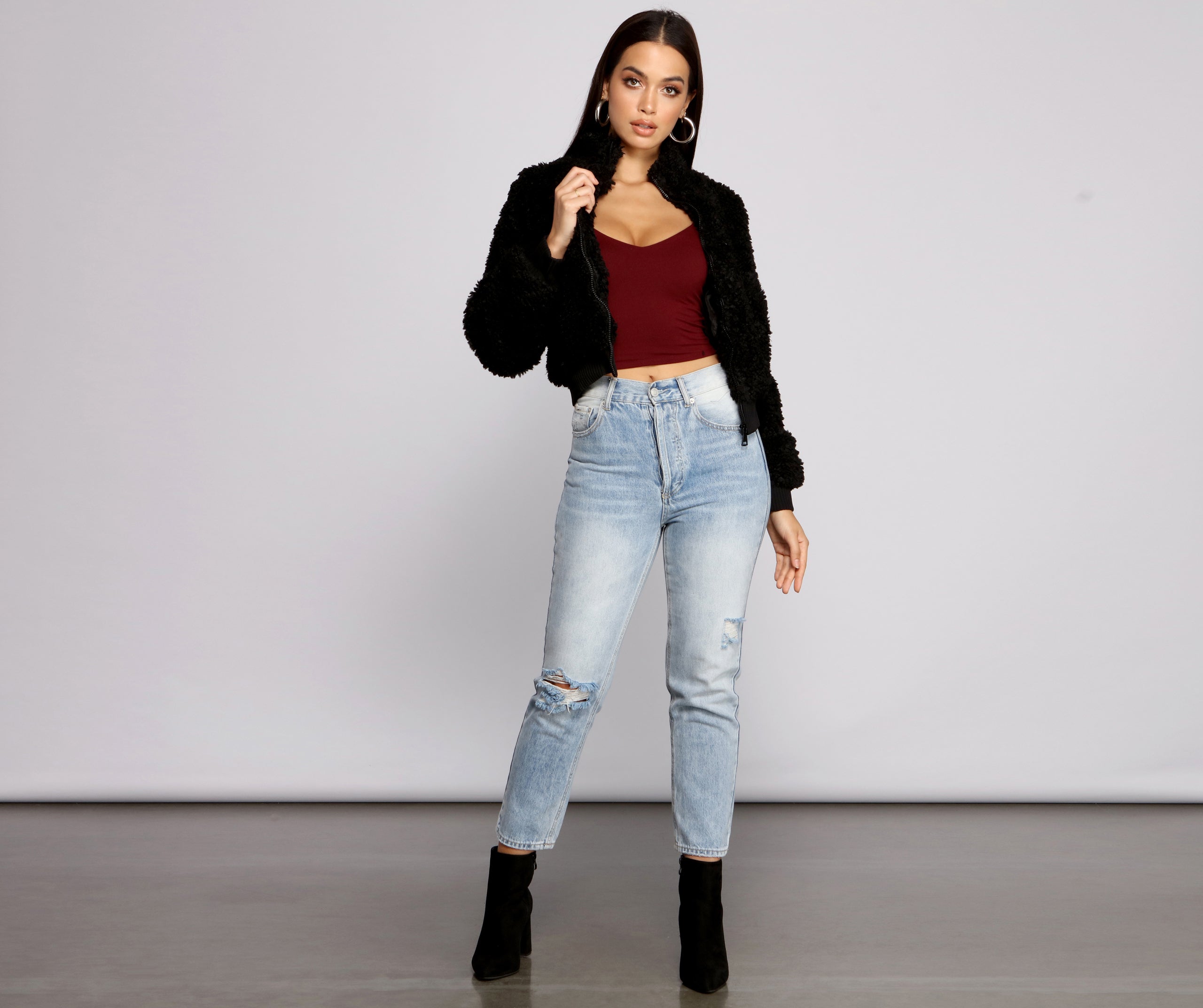 Back To Basics Faux Fur Jacket - Image 8