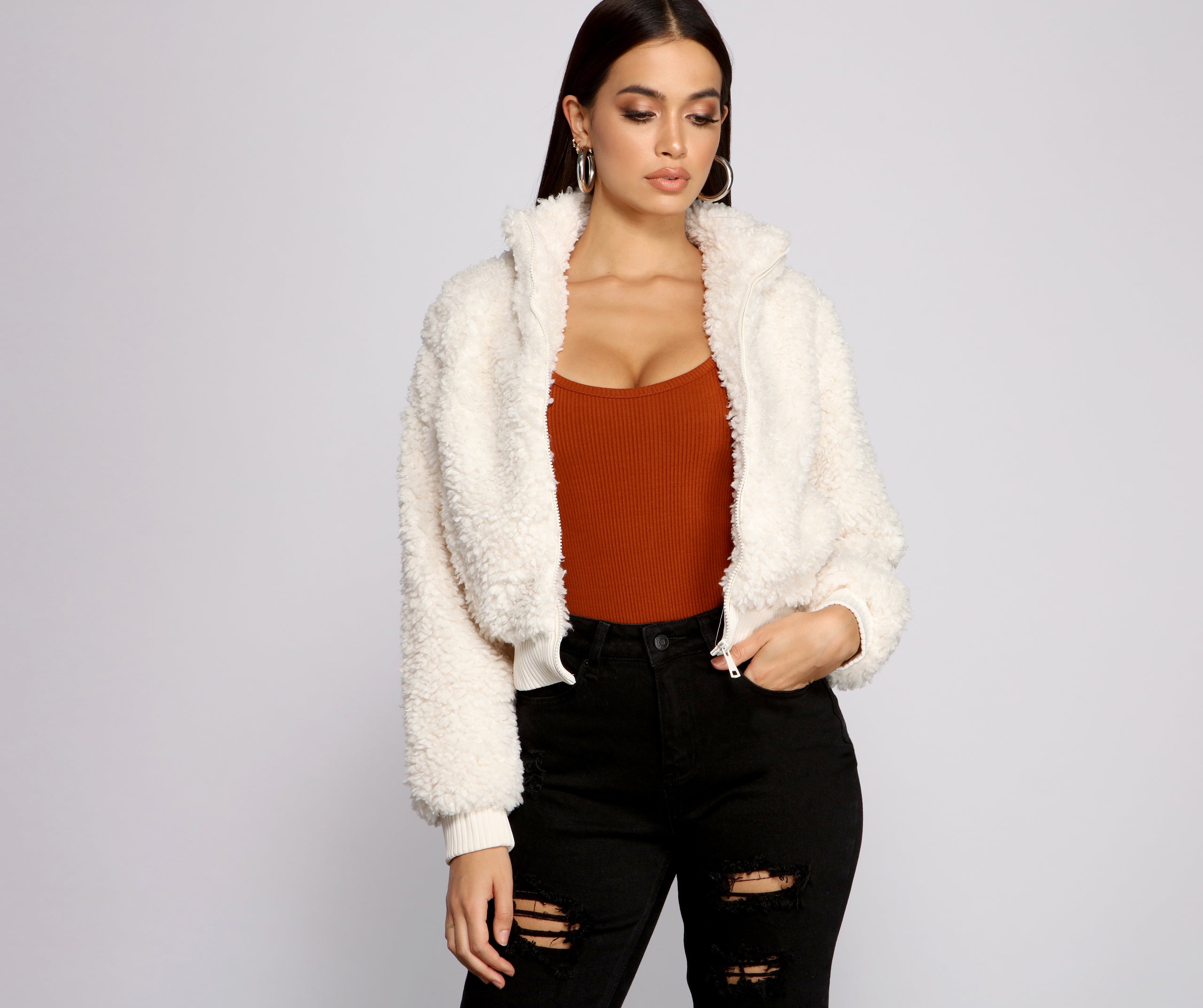 Back To Basics Faux Fur Jacket - Image 13