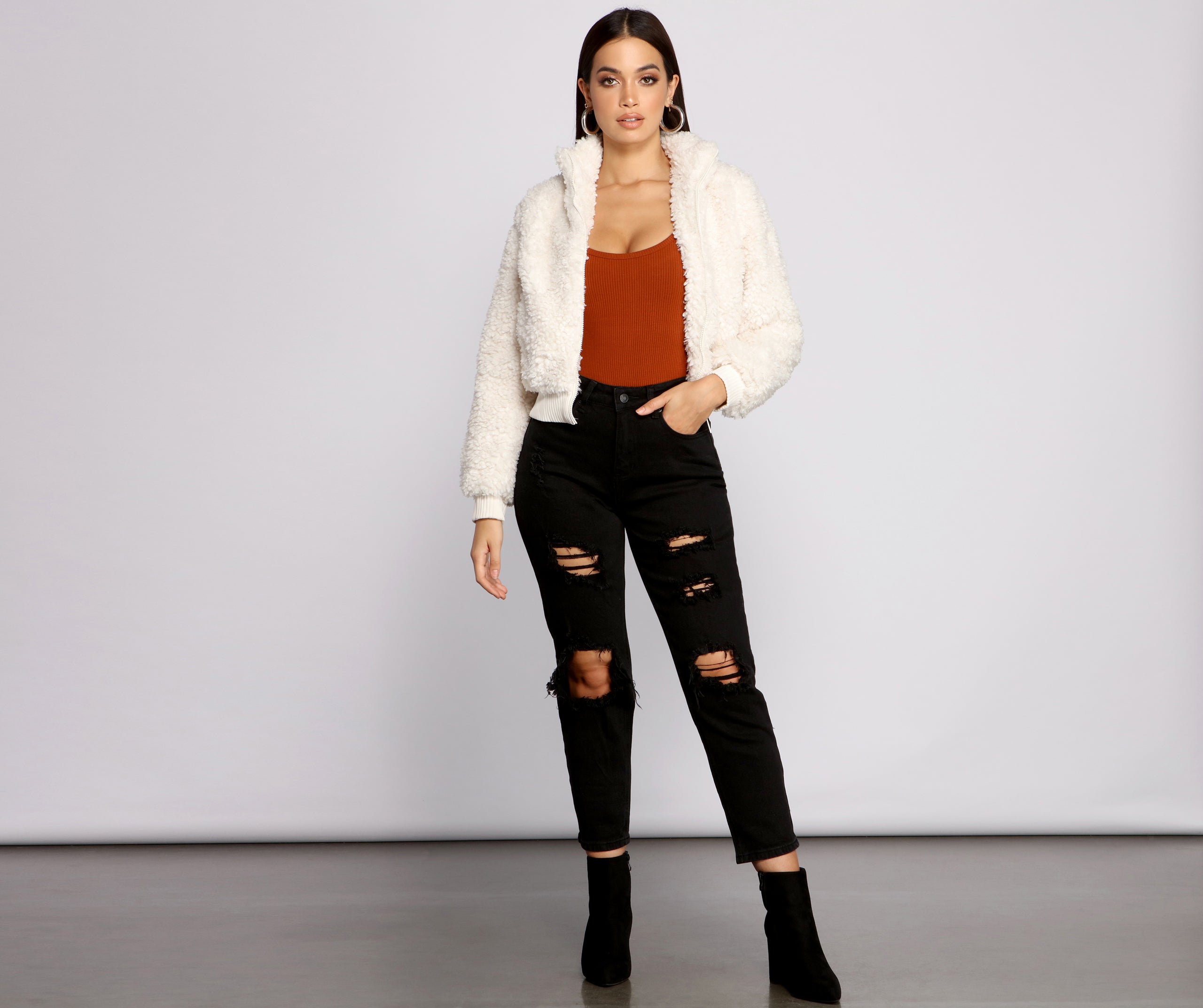 Back To Basics Faux Fur Jacket - Image 14