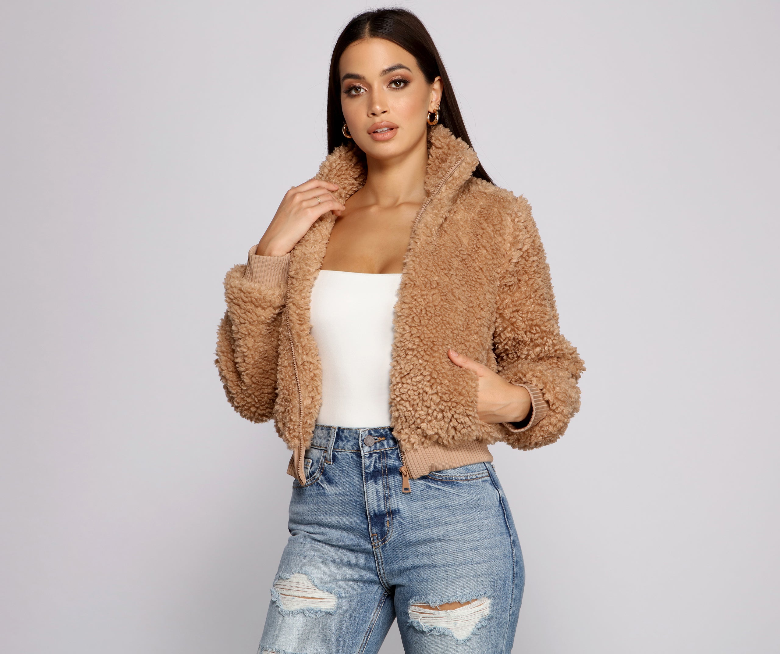 Back To Basics Faux Fur Jacket - Image 9