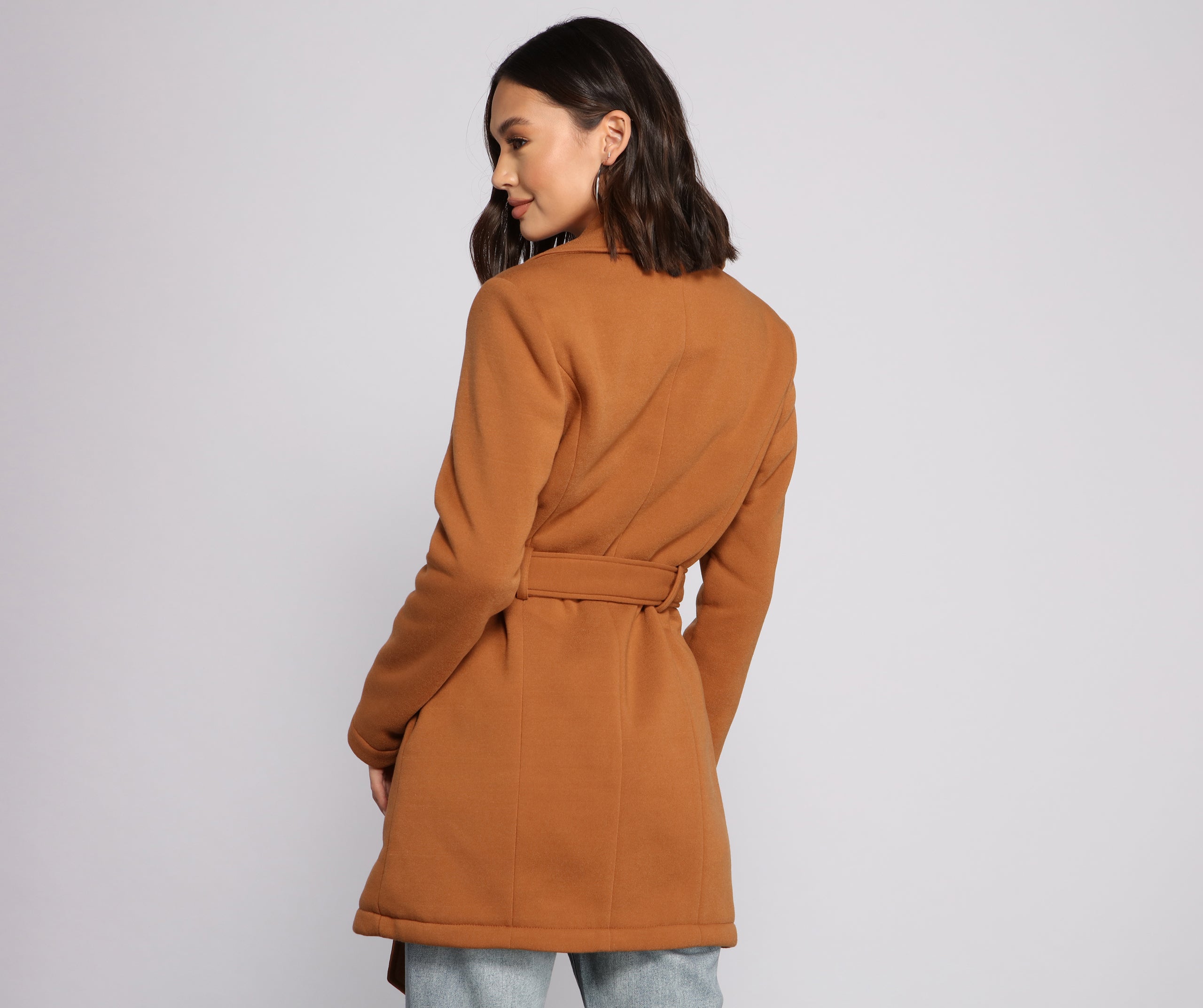 Effortlessly Chic Belted Trench - Image 2