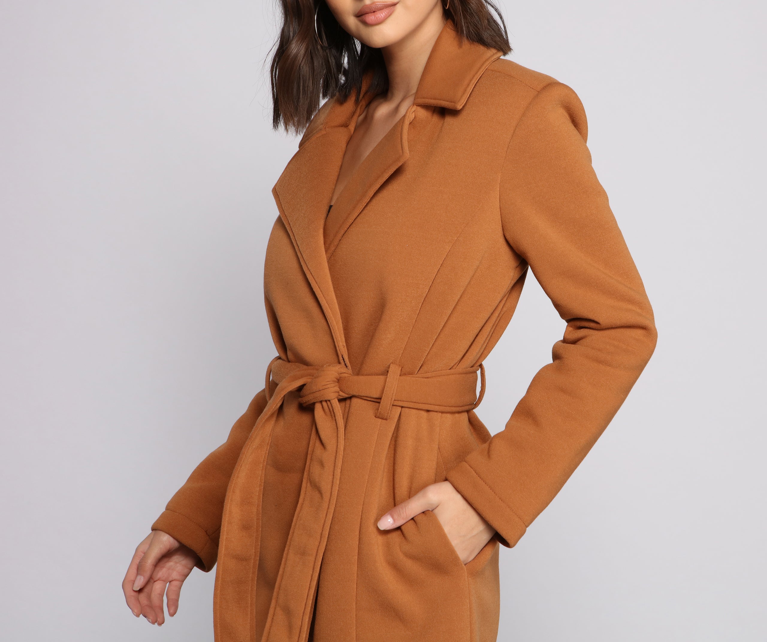 Effortlessly Chic Belted Trench - Image 3