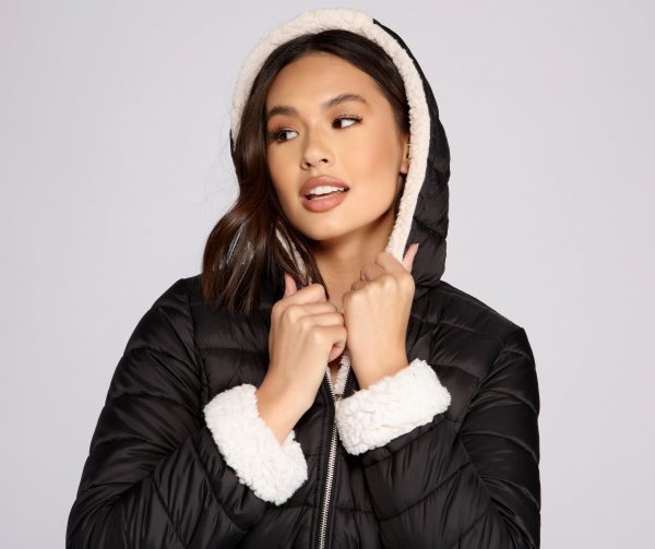 Faux Fur Reversible Puffer Jacket - Image 17