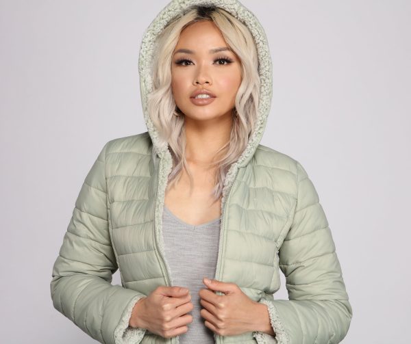 Faux Fur Reversible Puffer Jacket - Image 3