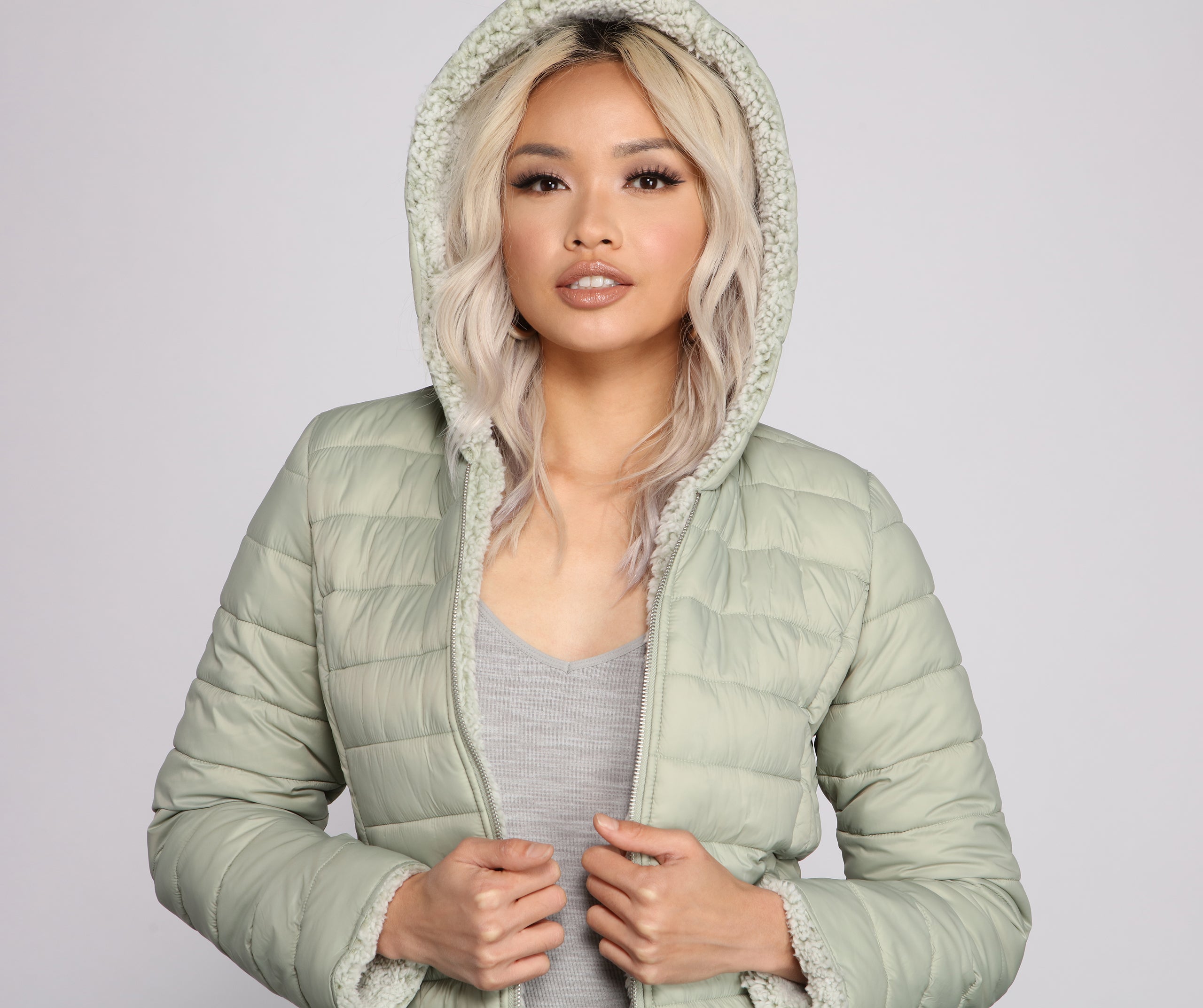 Faux Fur Reversible Puffer Jacket - Image 3