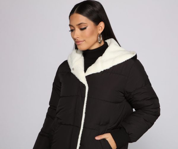 Cozy Up Long Line Puffer Jacket - Image 3