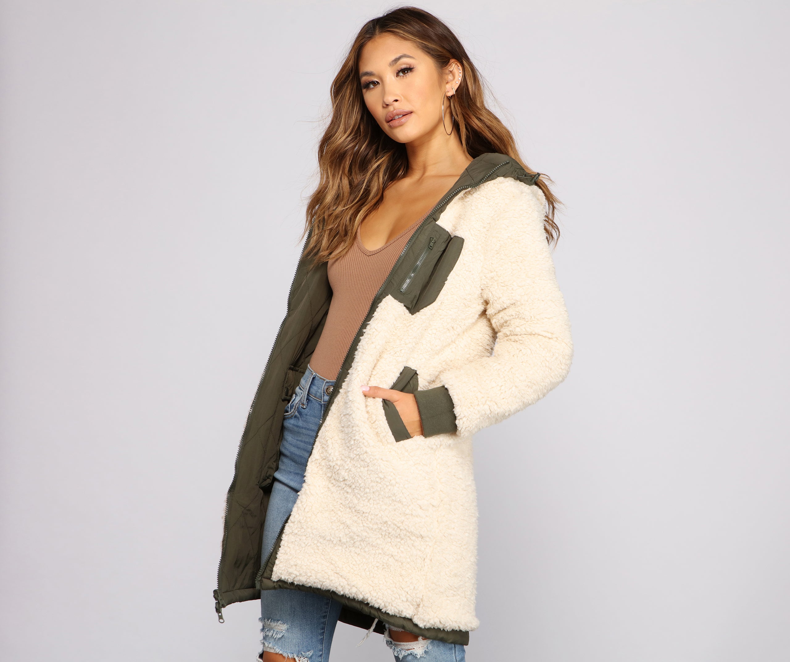 Bundle Up Reversible Long Line Puffer Jacket - Image 2