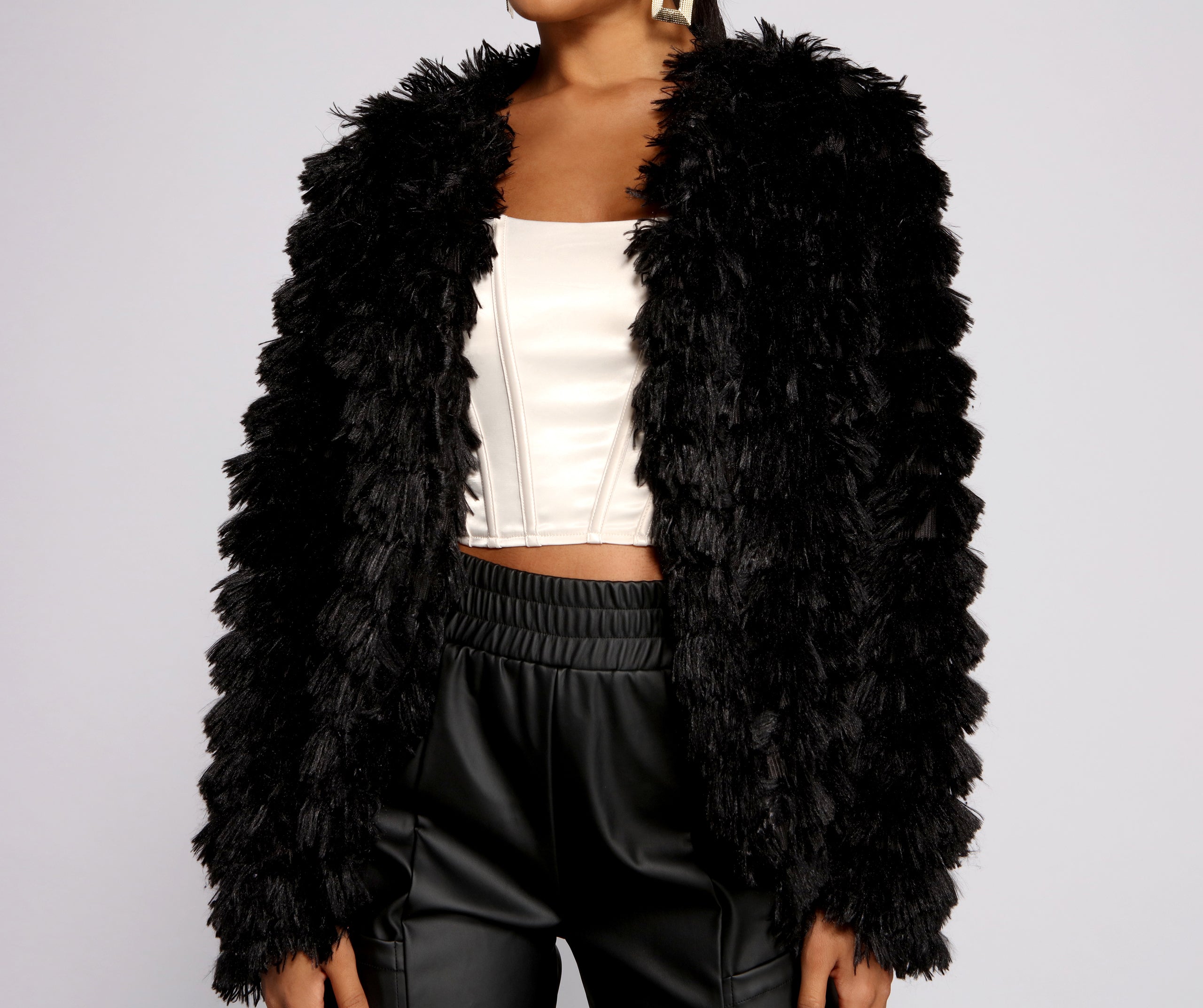 Faux-Ever Yours Fringe Jacket - Image 4
