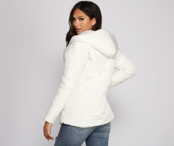 Lightweight Nylon Hooded Puffer Jacket - Image 7