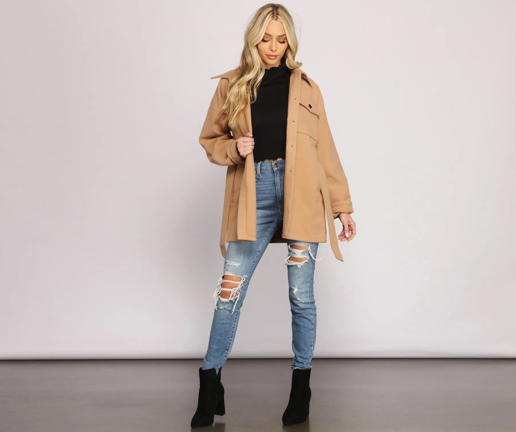 The Classic Belted Utility Jacket - Image 8