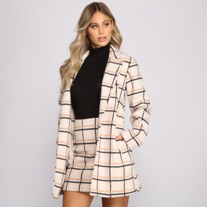 Keep It In Check Plaid Coat