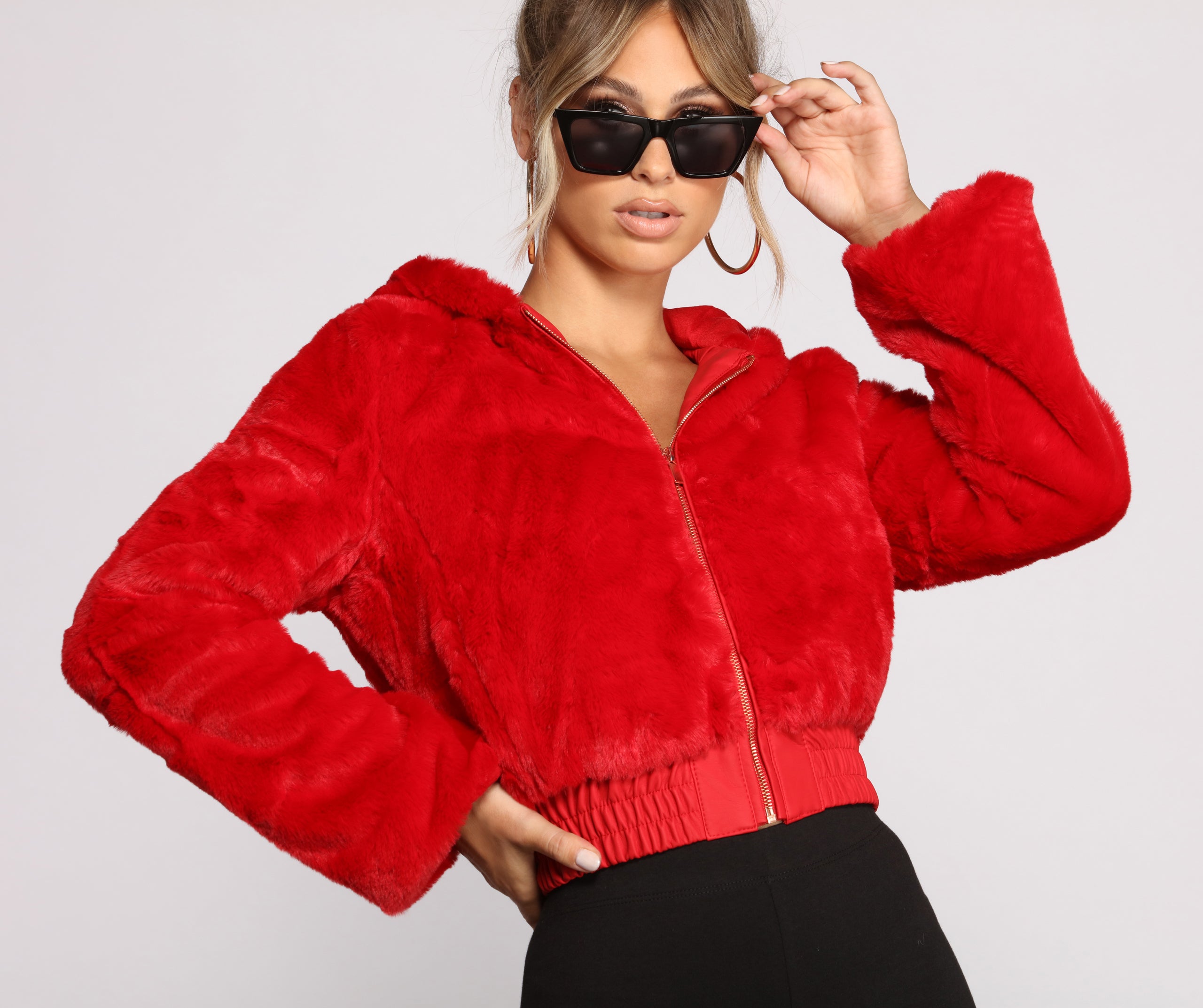 Faux-Ever Trendy Hooded Jacket - Image 3