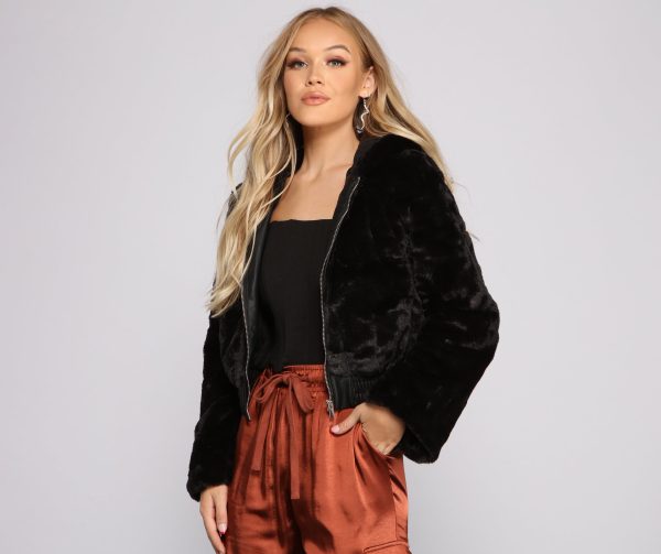 Faux-Ever Trendy Hooded Jacket - Image 5