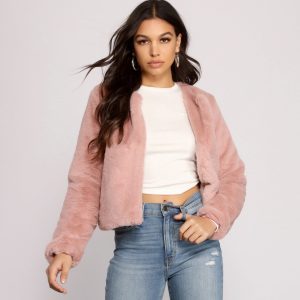 Faux-Ever Fabulous Cropped Jacket