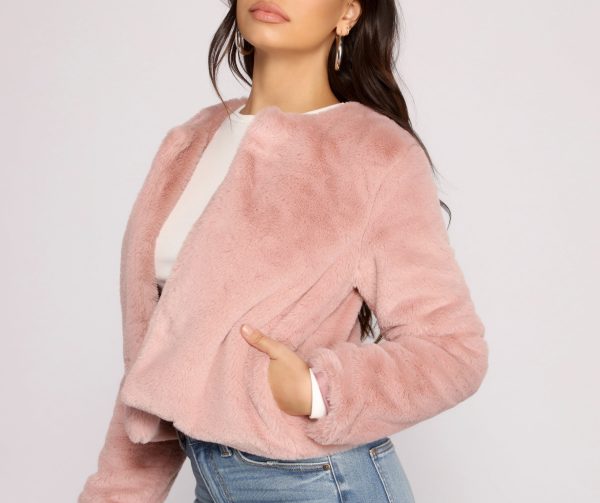 Faux-Ever Fabulous Cropped Jacket - Image 3