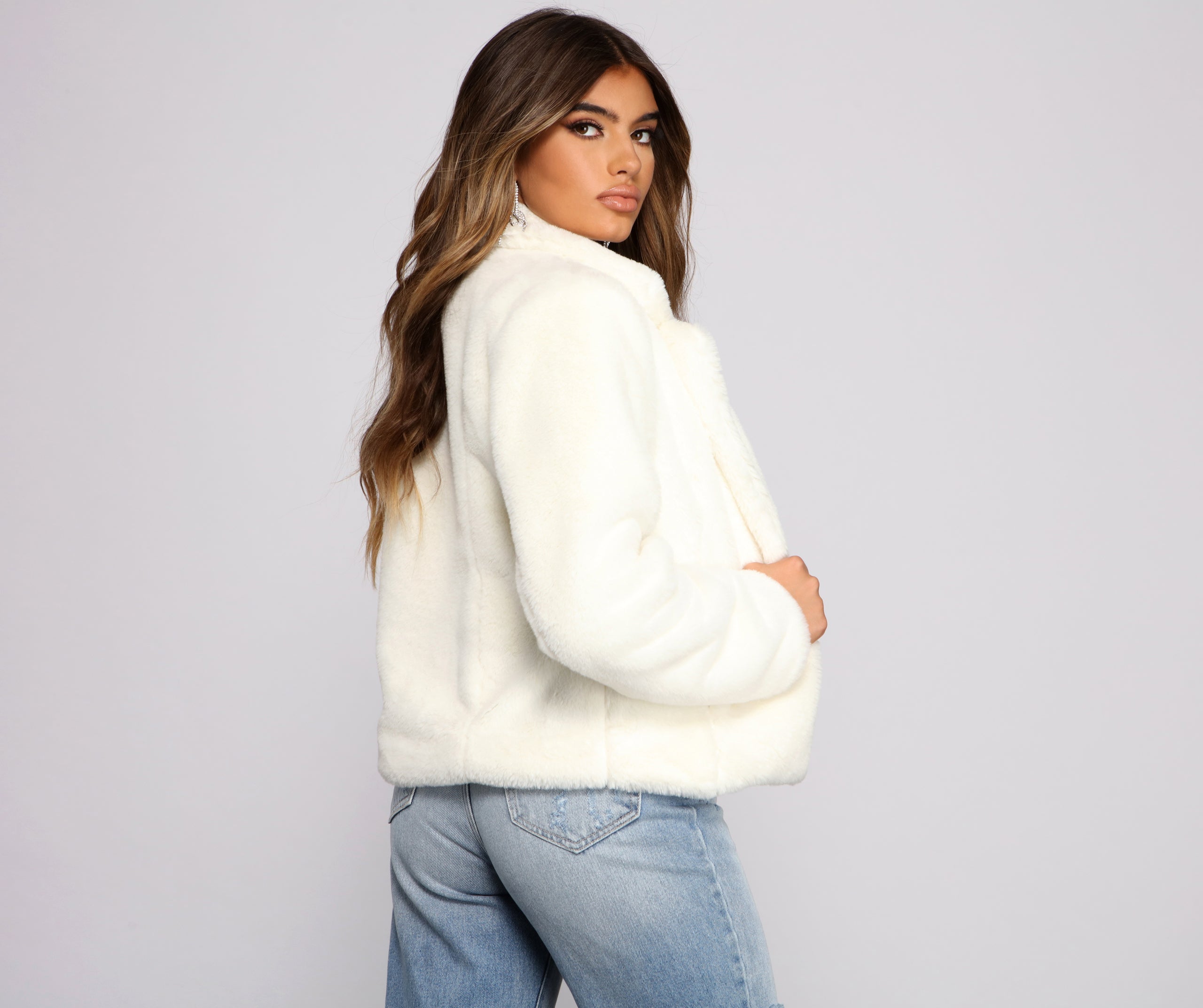 Cuddle Weather Faux Fur Jacket - Image 9