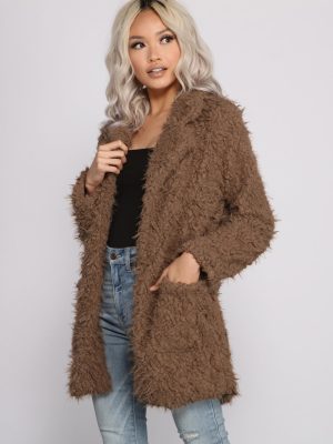 So Extra Faux Fur Shaggy Jacket