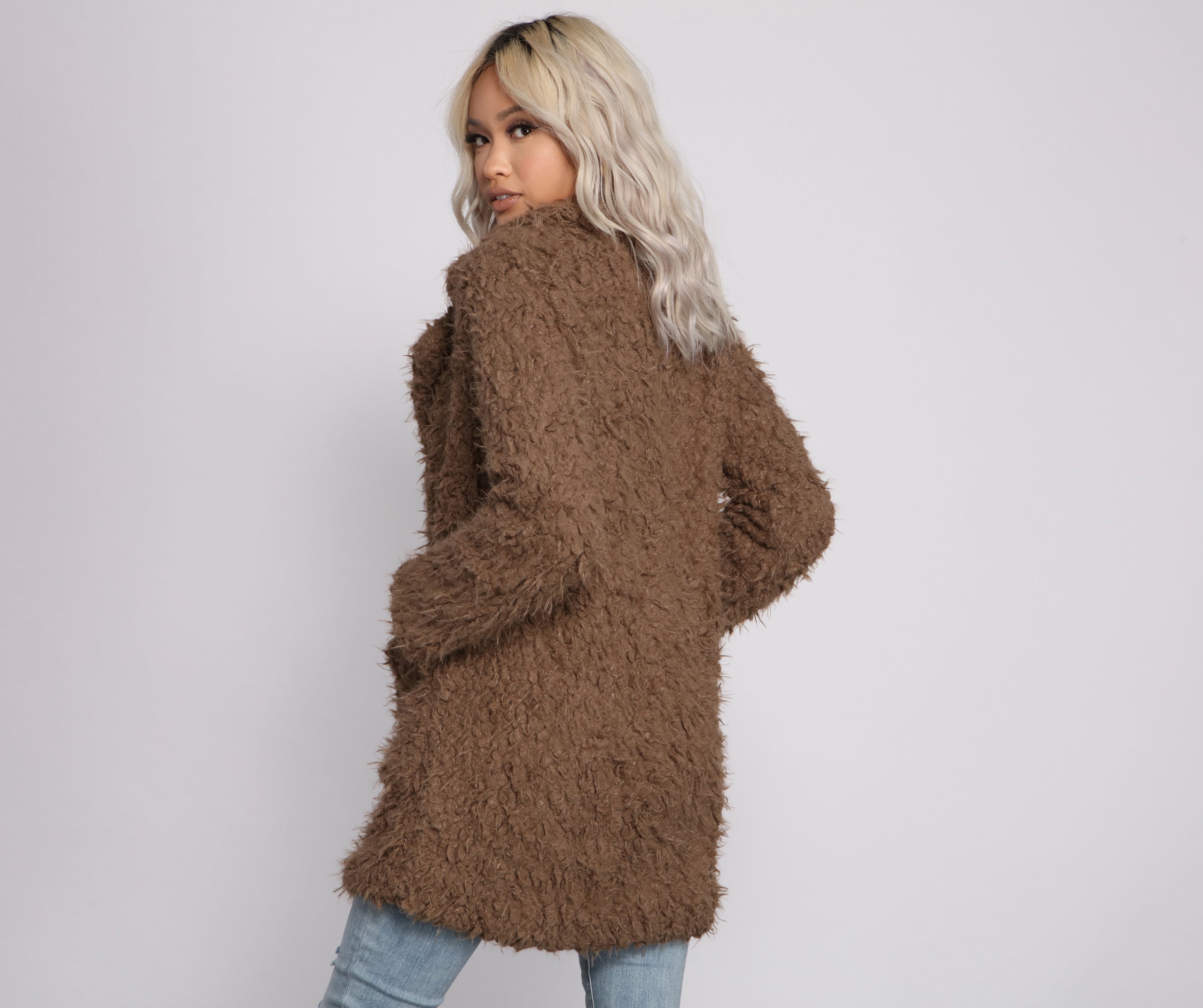 So Extra Faux Fur Shaggy Jacket - Image 2