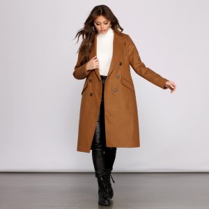 Major Trendsetter Faux Wool Long Coat