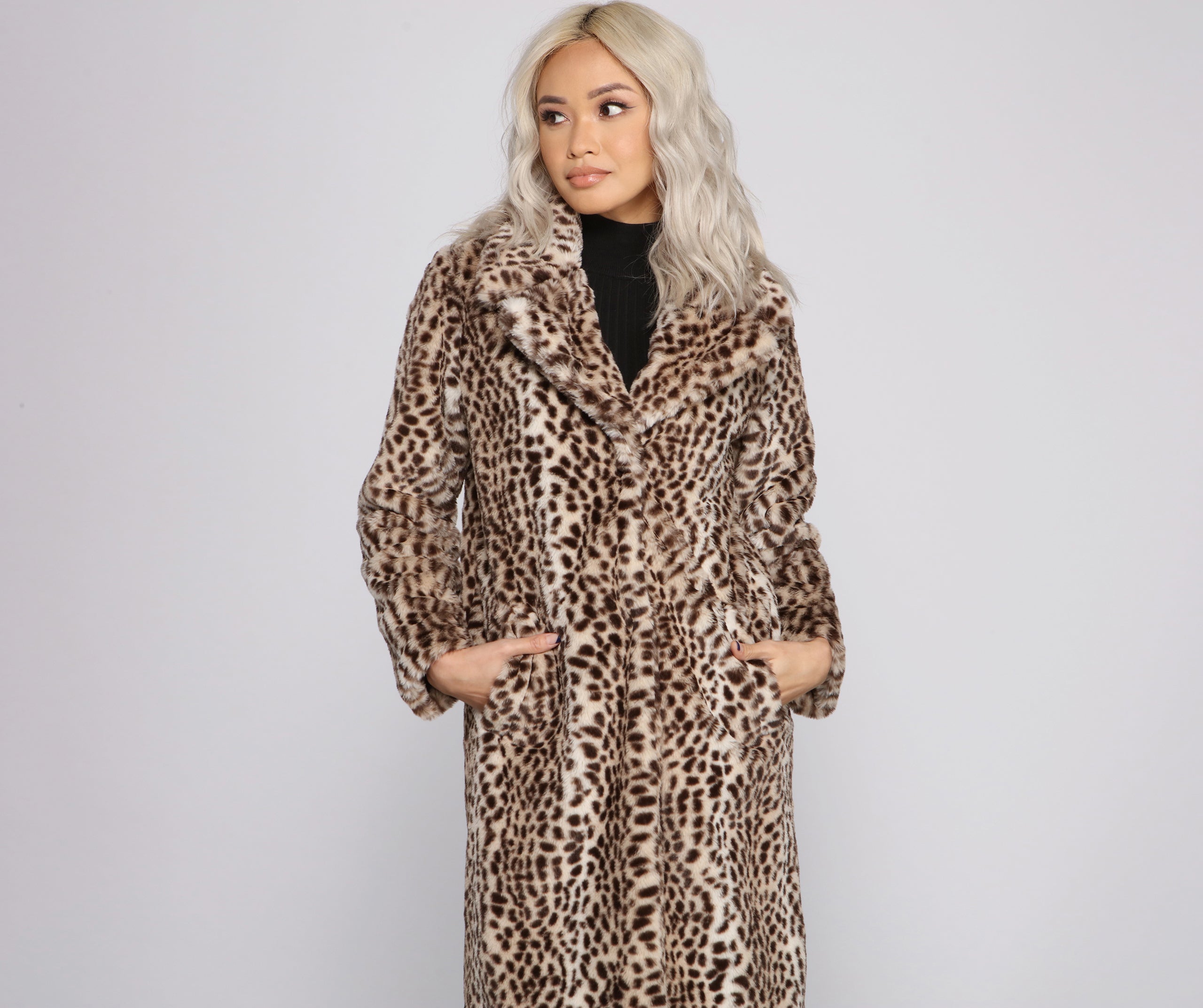Faux-Ever Fashionable Long Coat - Image 3