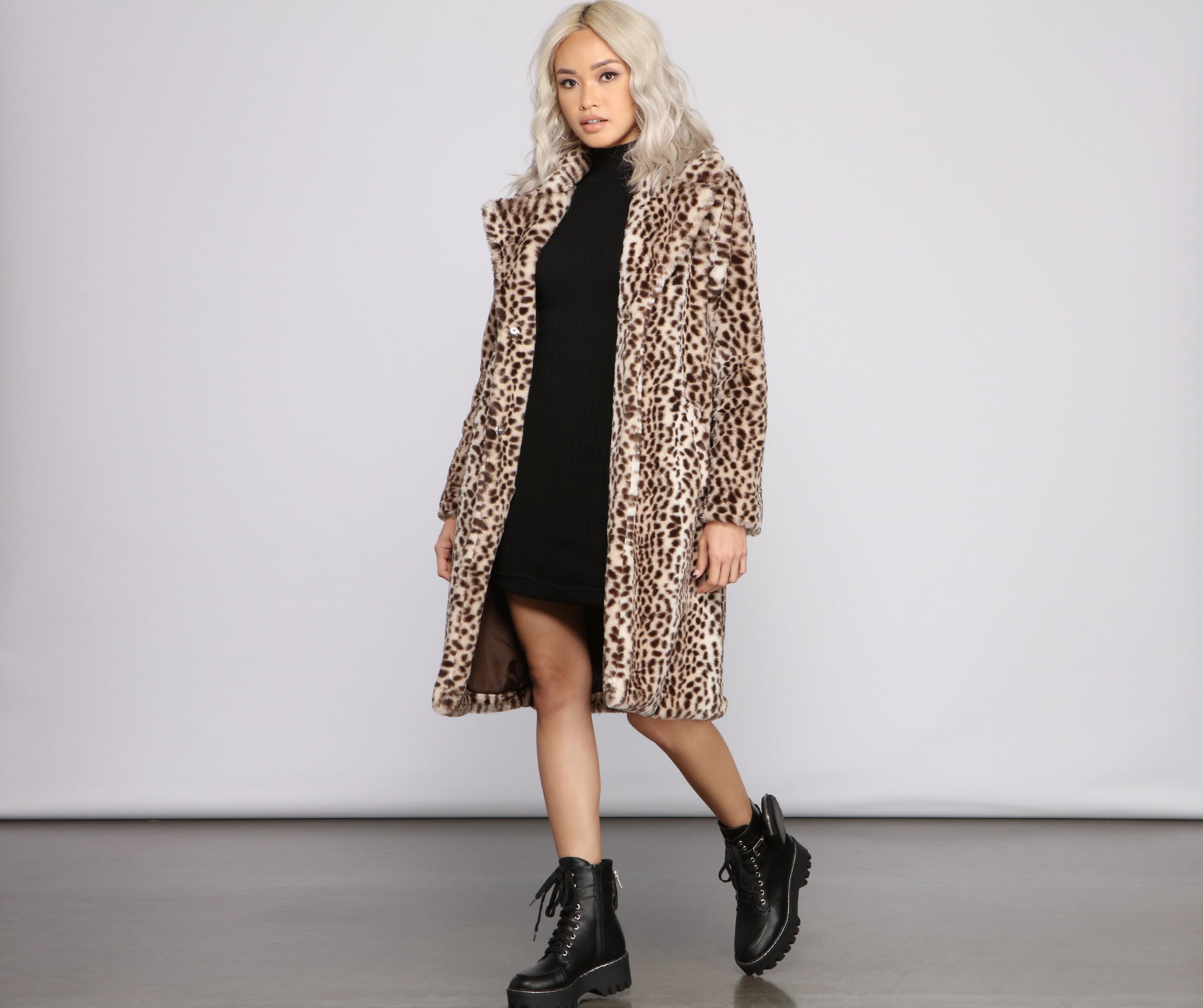 Faux-Ever Fashionable Long Coat - Image 4